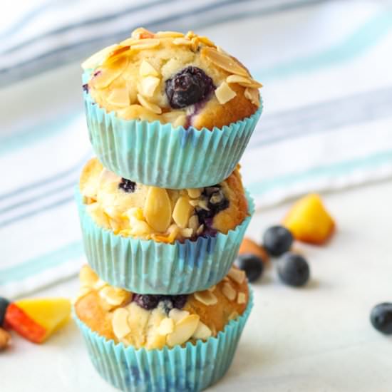 Blueberry Nectarine Muffins