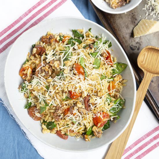Spicy Roasted Tomato Pasta Salad