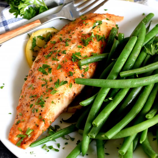 Sriracha Lemon Garlic Tilapia