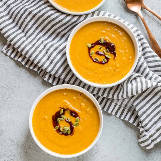 Pumpkin Cheddar Ale Soup