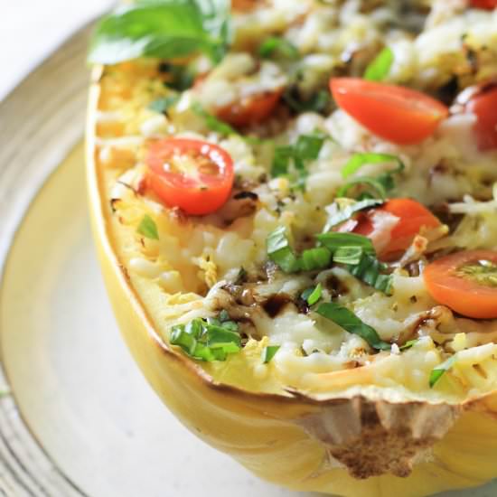 Caprese Stuffed Spaghetti Squash