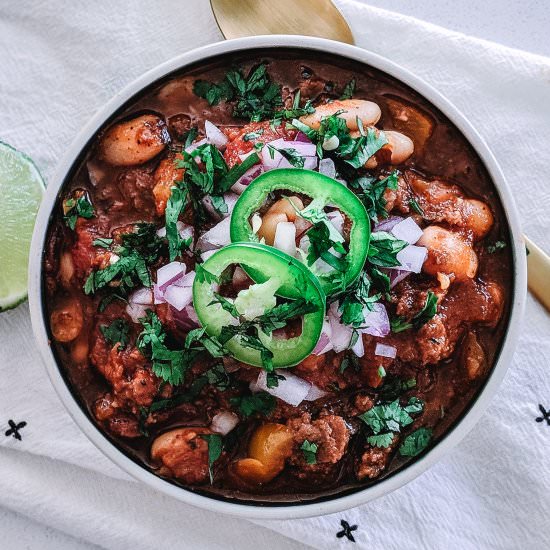 Pork Chorizo Chili
