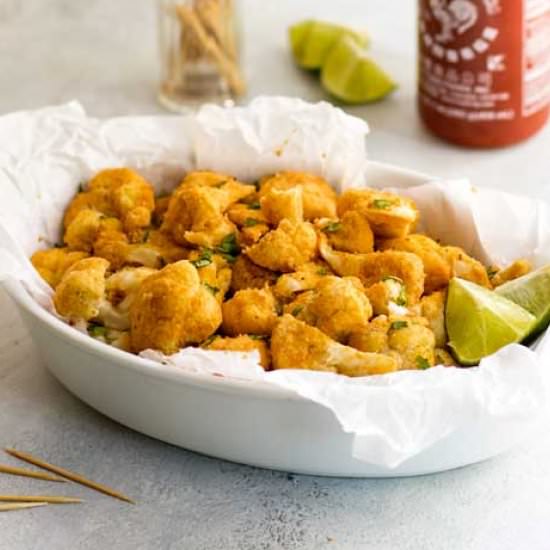 Sriracha-Lime Cauliflower Bites