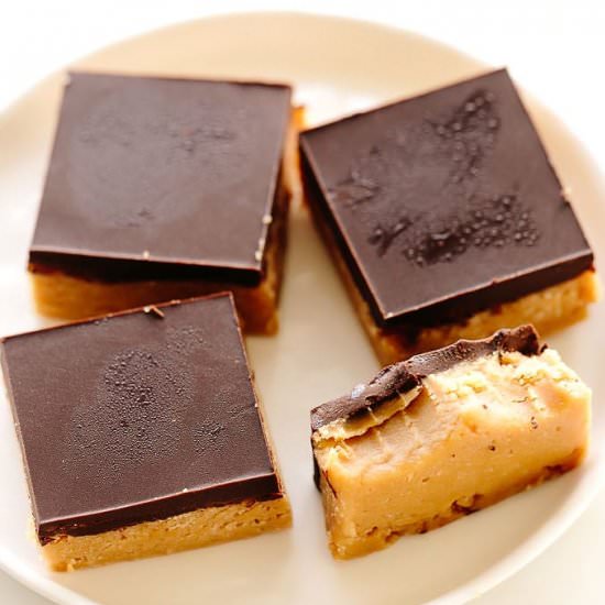 Vegan Peanut Butter Buckeye Bars