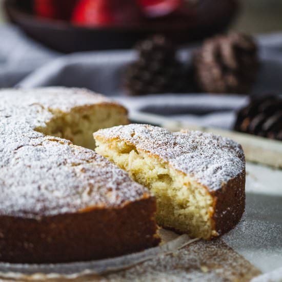 Cardamom Pear Ricotta Cake