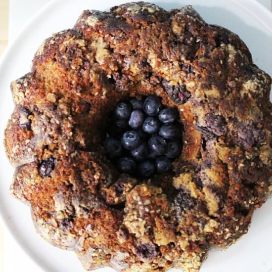 Paleo Tahini Berry Cake