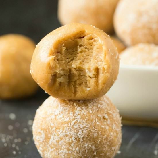 No Bake Salted Caramel Balls