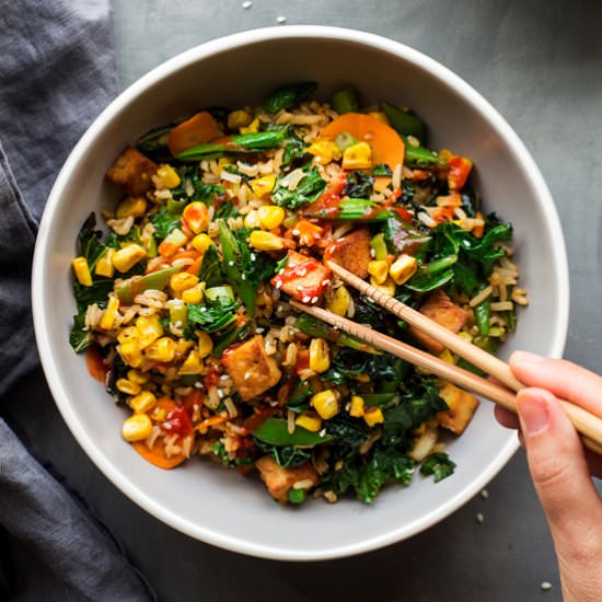 Vegan fried rice