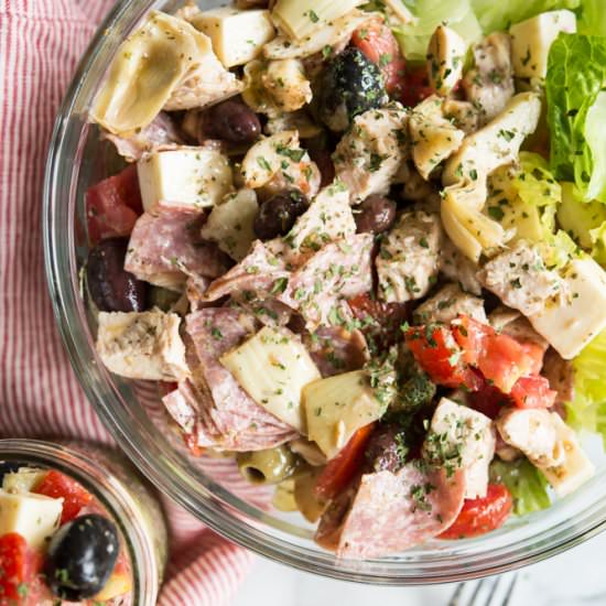 Mason Jar Antipasto Salad