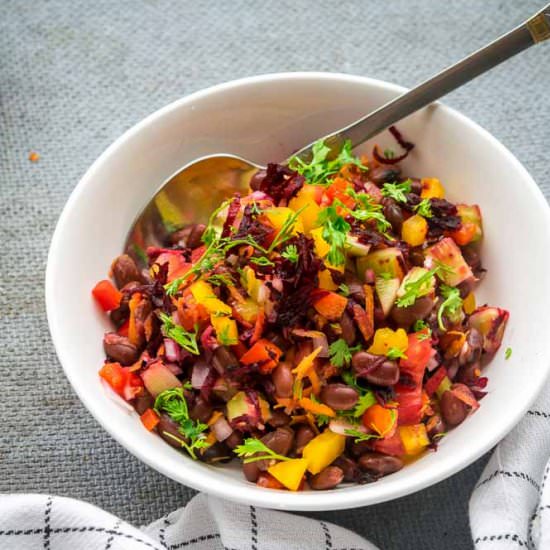 Colorful Kidney bean salad