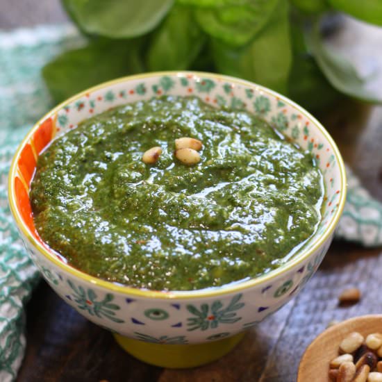Dairy Free Basil Pesto