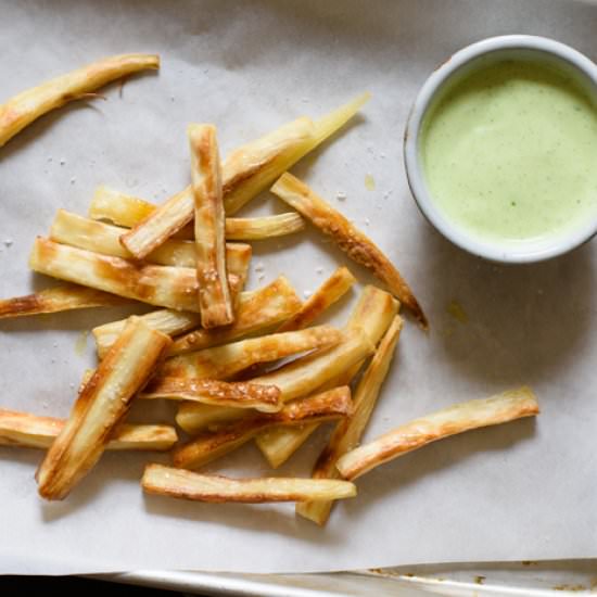 Baked Yuca Fries
