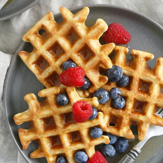 Easy Healthy Gluten Free Oat Waffle
