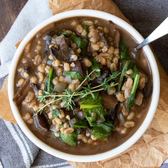 Vegan Barley Mushroom Stew