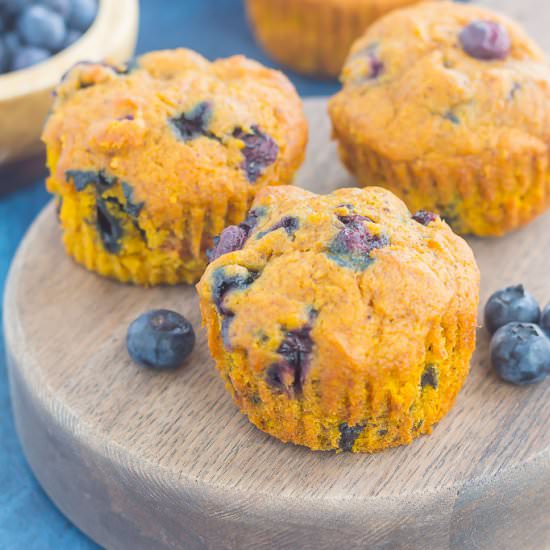 Pumpkin Blueberry Muffins