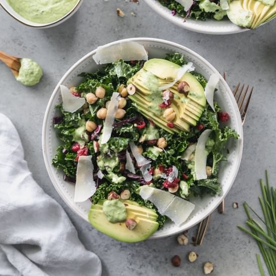 Kale Salad with Green Goddess