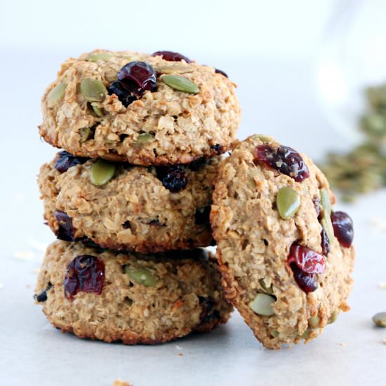 Vegan Banana Oatmeal Cookies