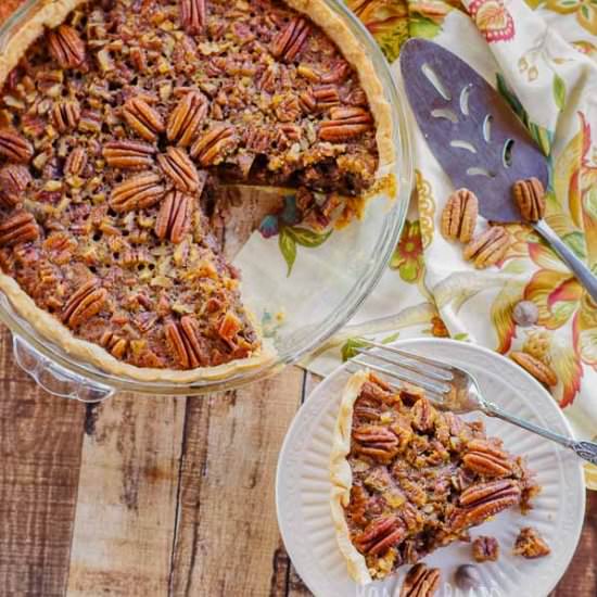 Chocolate Bourbon Pecan Pie