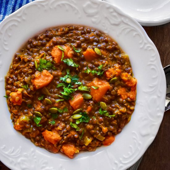 Lentil & Butternut Squash Curry