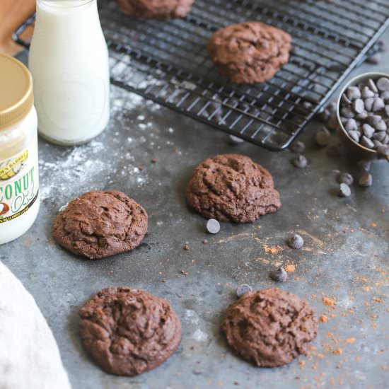 Chocolate Chocolate Chip Cookies