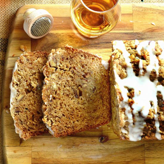 Honey Cake with Whiskey and Pecans