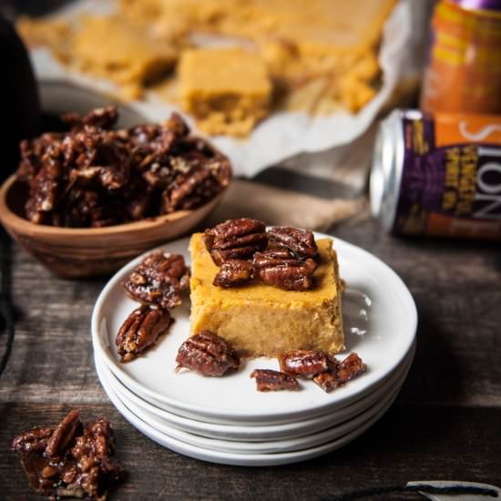 IPA Pumpkin Cheesecake Bars