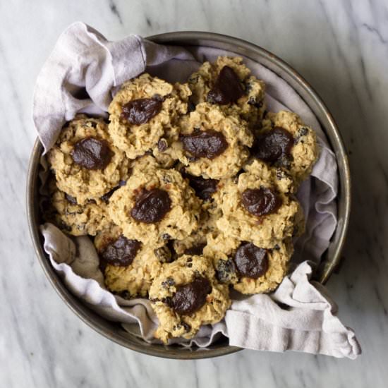 Oatmeal Raisin Apple Butter Cookies