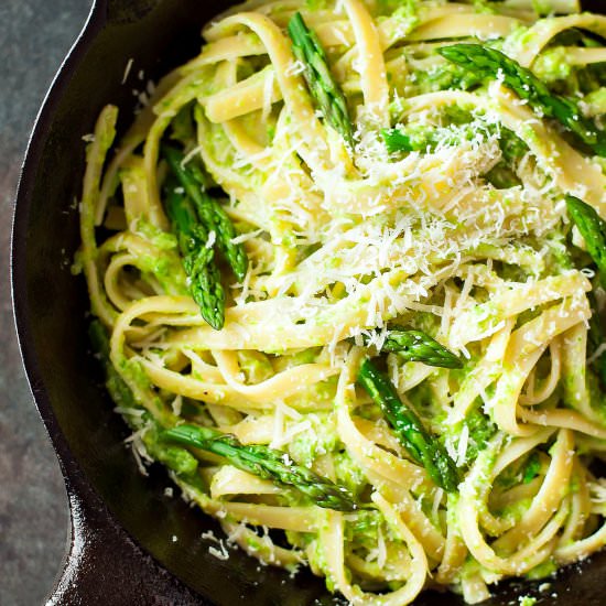 Asparagus Pasta Alfredo