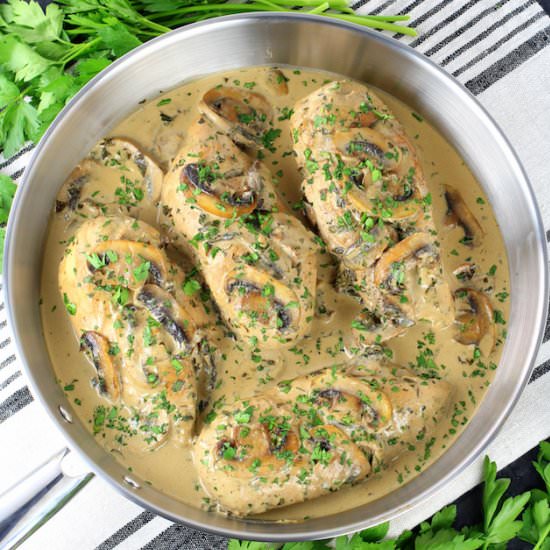 Creamy Parmesan Mushroom Chicken