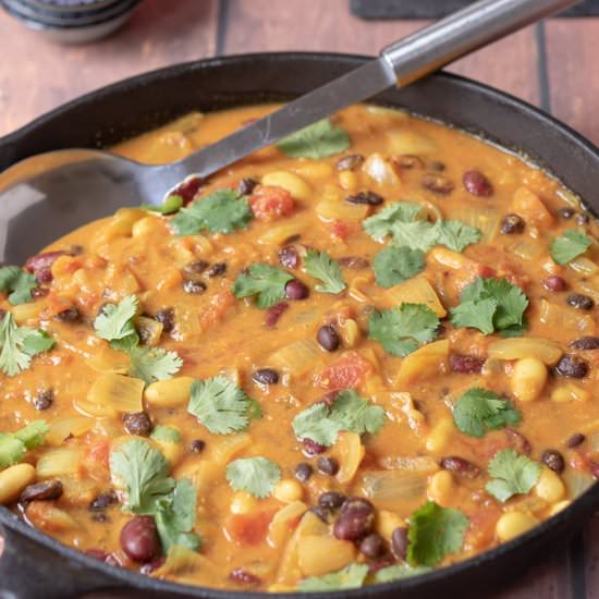 Vegan Mixed Bean Curry