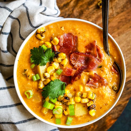 Chipotle Pumpkin Corn Chowder