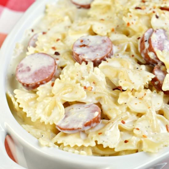 Sausage Alfredo Pasta