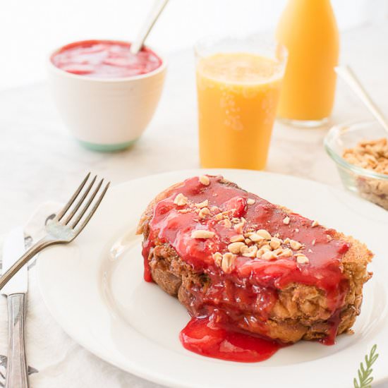 PB&J Stuffed French Toast