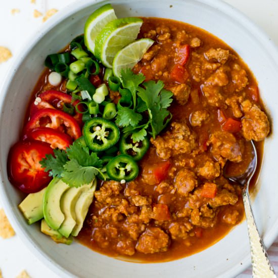 Instant Pot Turkey Pumpkin Chili
