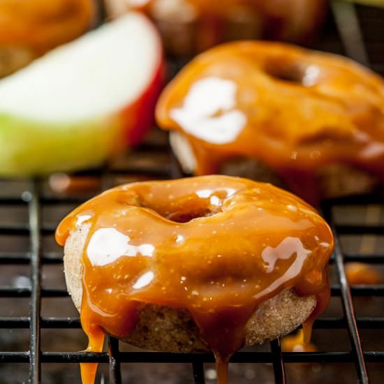caramel apple baked donuts
