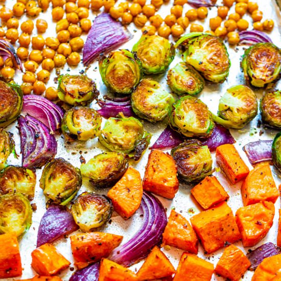 Harvest Roasted Veggies & Chickpeas