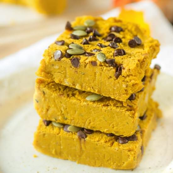 Healthy Vegan Pumpkin Bars