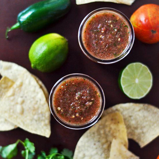 Blended Hot Salsa