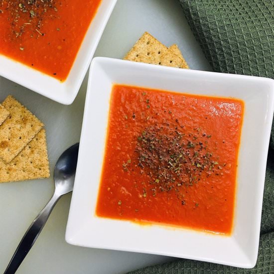 Roasted Red Pepper Tomato Soup