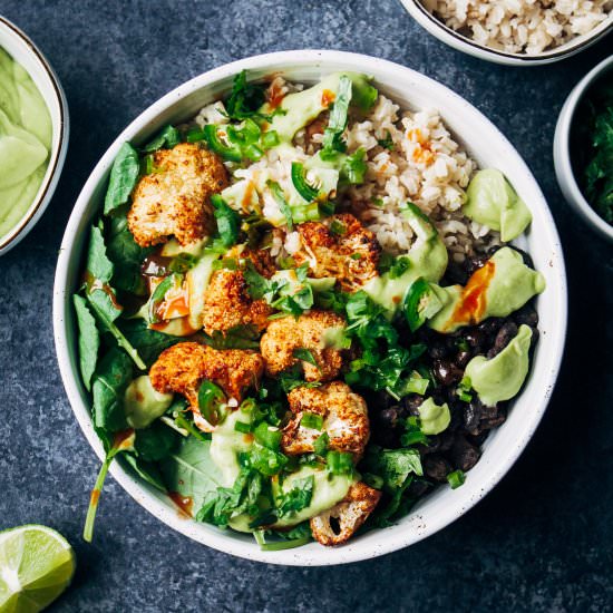 Spicy Vegan Burrito Bowl