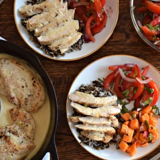 Chicken in Lemon Cream Sauce