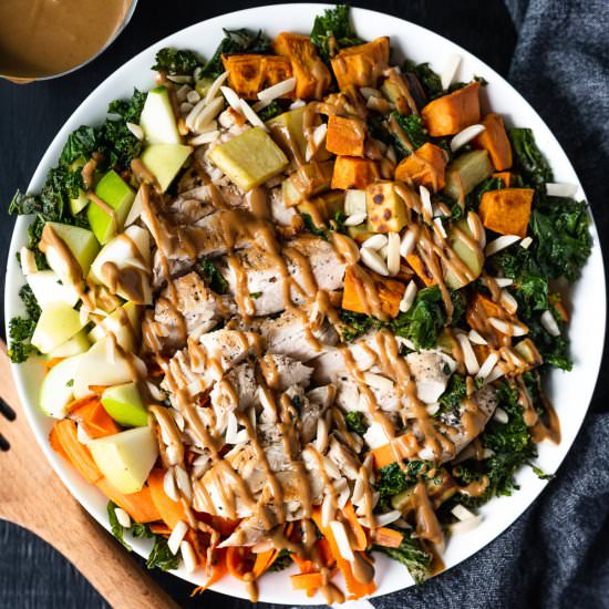 Kale, Apple, & Sweet Potato Salad