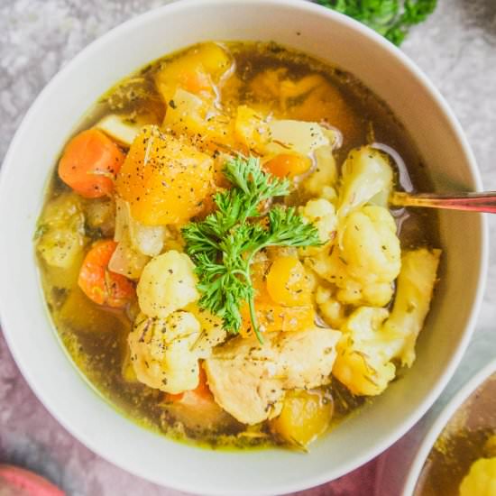Chicken Soup With Butternut Squash