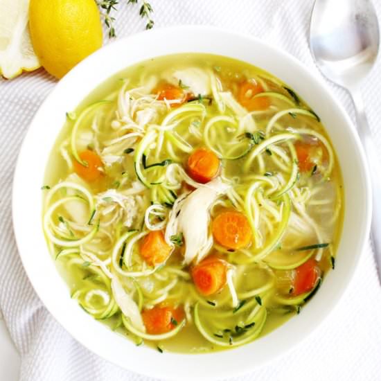 Instant Pot Chicken Zoodle Soup