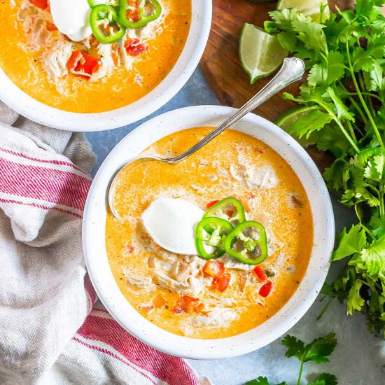 Mexican Chicken Fajita Soup