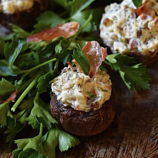 Prosciutto Stuffed Mushrooms
