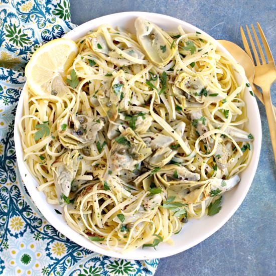 Lemon Artichoke Pasta