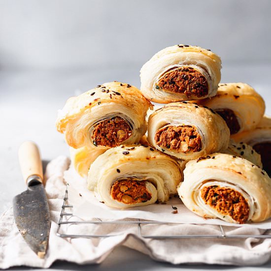 Sweet Potato & Chickpea Sauage Roll