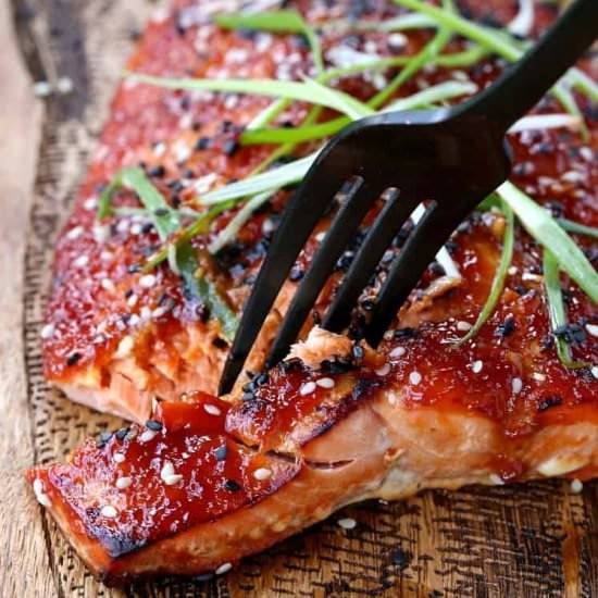 Oven Baked Asian BBQ Salmon