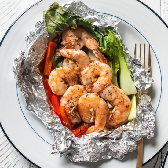 foil pack chili garlic shrimp